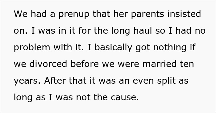 Man Doesn't Divorce Cheating Wife Until Their 10th Anniversary To Score On Their Prenup - 4