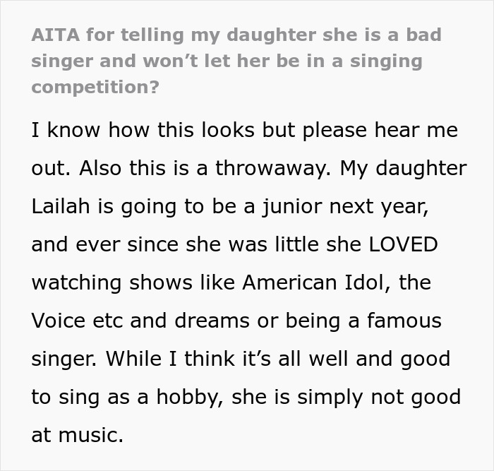 Teenager Thinks She's Going To Be A Famous Singer, Mom Gives Her A Reality Check
