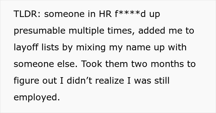 Person Gets Fired, Is Asked Why Their Project Isn't Completed Two Months Later - 14