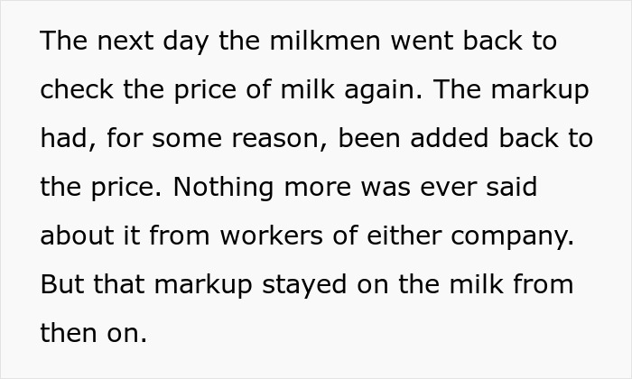 Grocery Store Tries To Put Milkmen Out Of Business, Regrets It When They Take Petty Revenge