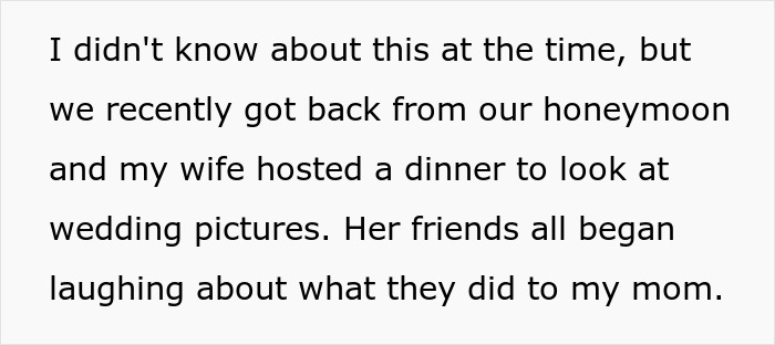 Bride “Pranks” Groom’s Mother, He Finally Decides To Call Her Out For The Mean Behavior Bride “Pranks” Groom’s Mother, He Finally Decides To Call Her Out For The Mean Behavior
