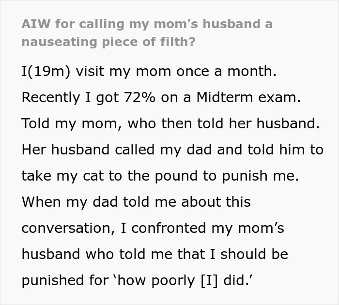 Teen Lashes Out At Controlling Stepdad After He Meddles In His Grades, Blocks Him And Bio Mum