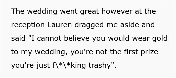 Woman Asks If Her Dress Was Really Inappropriate After Bride Makes A Scene