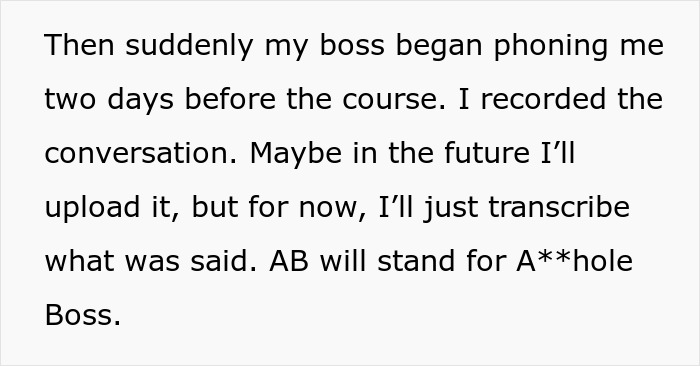 Boss Decided To Fire Good Employee Because They Refused To Come In On The Weekend