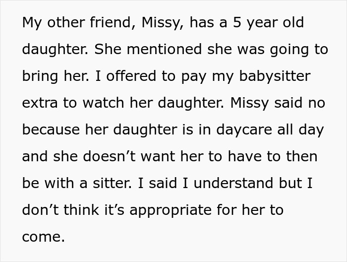 "[Am I The Jerk] For Telling My Friend She Can&rsquo;t Come If She Brings Her Kid"