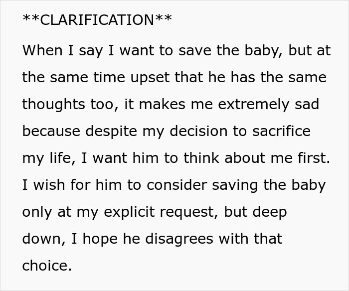 “I’d Pick Our Baby Over You”: Woman Horrified At Husband’s Nonchalant Choice “I’d Pick Our Baby Over You”: Woman Horrified At Husband’s Nonchalant Choice