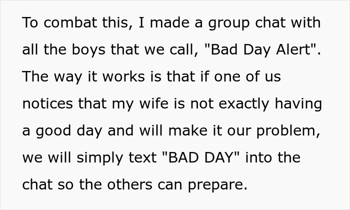 Dad Gets A Wake-Up Call After People Tell Him Wife's "Bad Days" Are Not For Him To Manage
