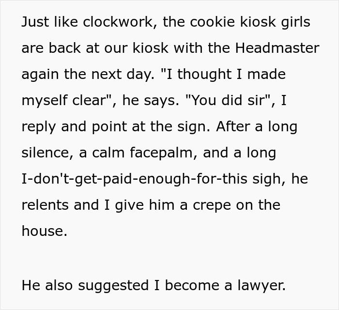 Teen Forbidden From Selling Crepes As Others Can’t Take The Competition, Maliciously Complies Teen Forbidden From Selling Crepes As Others Can’t Take The Competition, Maliciously Complies