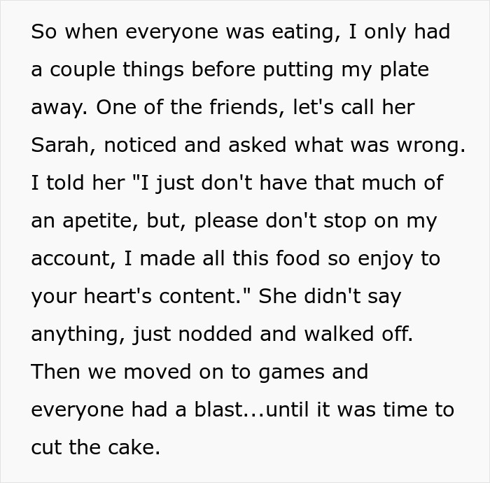 B-Day Dinner Brings Chaos After Woman’s Words That She Can’t Eat Much Cake Get Misunderstood B-Day Dinner Brings Chaos After Woman’s Words That She Can’t Eat Much Cake Get Misunderstood