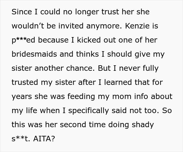 Guy Learns About Sister's Wedding Surprise, Kicks Her Out Of The Wedding