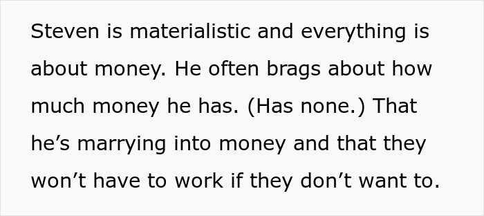 Gold Digger Revealed When Fiancée’s Friend Suggests To Test His True Intentions By Saying She’s Broke Gold Digger Revealed When Fiancée’s Friend Suggests To Test His True Intentions By Saying She’s Broke