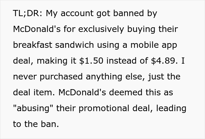 Guy Enjoys $1.50 McDonald&rsquo;s Breakfast Sandwiches For Months, Comes To Find He&rsquo;s Been Banned