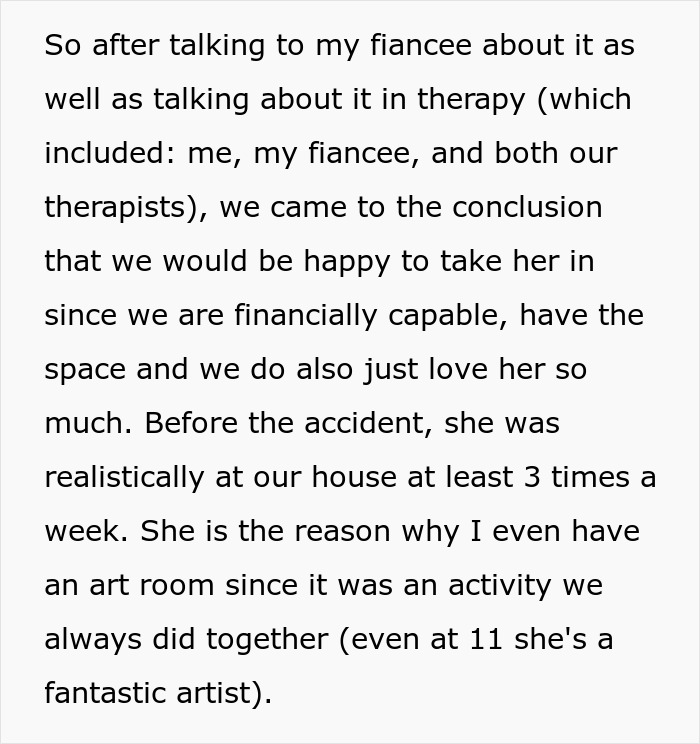11 Y.O. Wonders If Childfree Godmother Who Adopted Her After Parents Died Will End Up Hating Her 11 Y.O. Wonders If Childfree Godmother Who Adopted Her After Parents Died Will End Up Hating Her