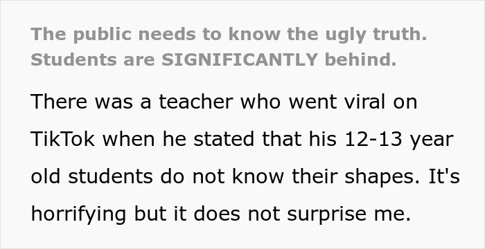 “The Ugly Truth”: Teacher At Breaking Point As Students Can’t Handle Simple Tasks “The Ugly Truth”: Teacher At Breaking Point As Students Can’t Handle Simple Tasks