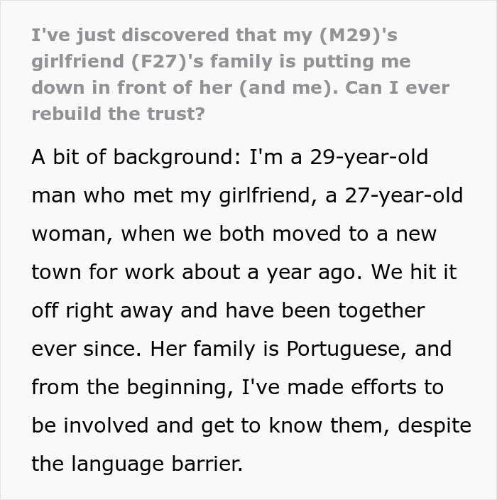 &ldquo;Pass The Salad&rdquo;: Silence Settles As Family Realize Woman&rsquo;s BF Understood Their Insults Toward Him