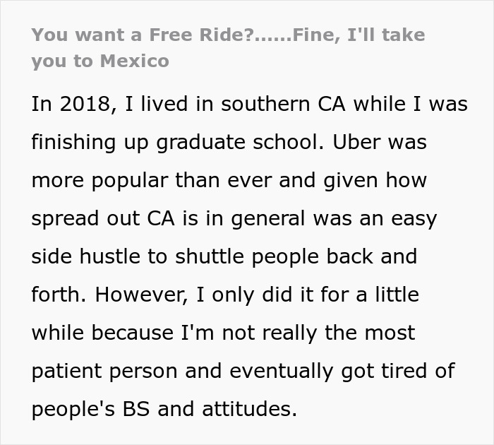 Woman Tries To Scam Uber Driver, He Maliciously Complies With Free Ride