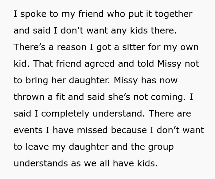 "[Am I The Jerk] For Telling My Friend She Can&rsquo;t Come If She Brings Her Kid"