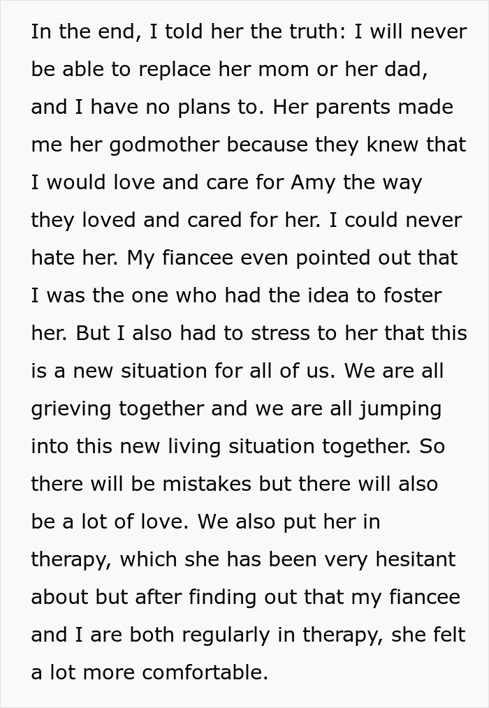 11 Y.O. Wonders If Childfree Godmother Who Adopted Her After Parents Died Will End Up Hating Her 11 Y.O. Wonders If Childfree Godmother Who Adopted Her After Parents Died Will End Up Hating Her