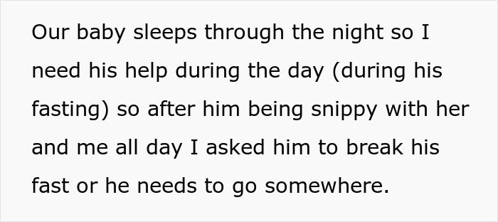 Man Loses Patience Mid-Ramadan Fast, Wife Gives Him An Ultimatum After Baby Becomes A Target