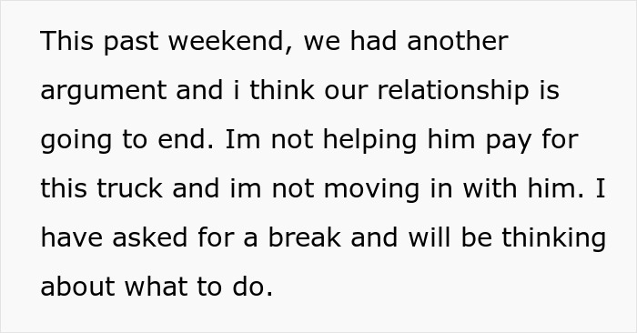 &ldquo;I Was Livid&rdquo;: Man Puts Himself In Financial Jeopardy With $87K Truck, GF Refuses To Move In Anymore