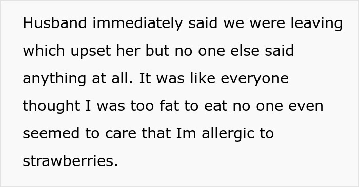Woman Who Called Her Daughter-In-Law &ldquo;Too Fat To Eat Dinner&rdquo; Is Shocked When She Leaves