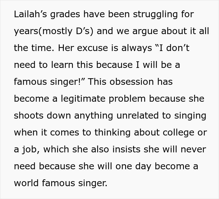 Teenager Thinks She's Going To Be A Famous Singer, Mom Gives Her A Reality Check