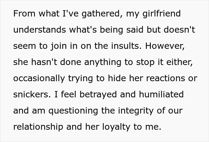 &ldquo;Pass The Salad&rdquo;: Silence Settles As Family Realize Woman&rsquo;s BF Understood Their Insults Toward Him