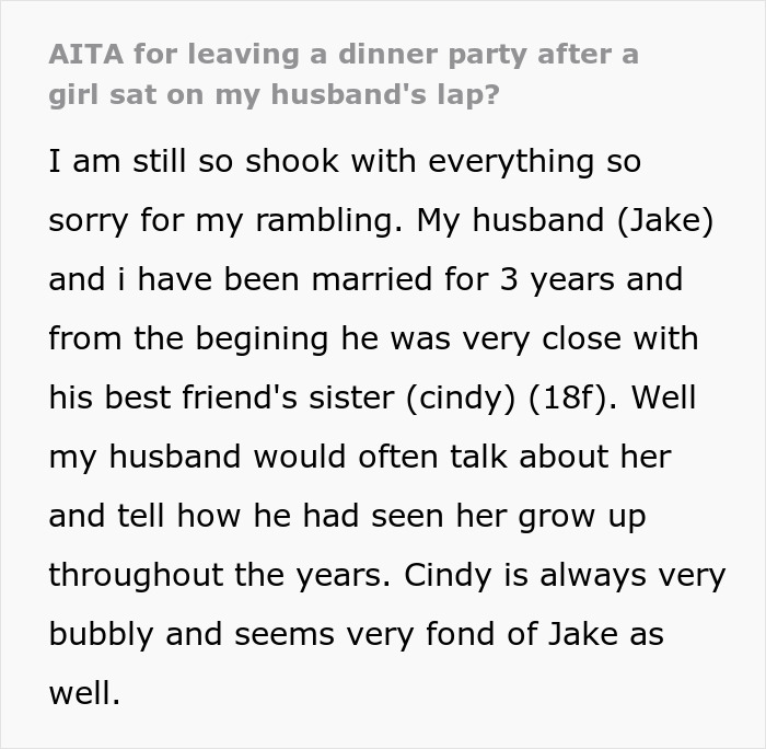 Woman Is Uncomfortable With 18 Y.O. Guest "Making Passes" At Her Husband