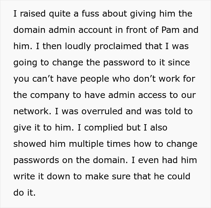 Manager Threatens To Call The Cops On IT Guy After Replacing Him With Her Nephew Backfires