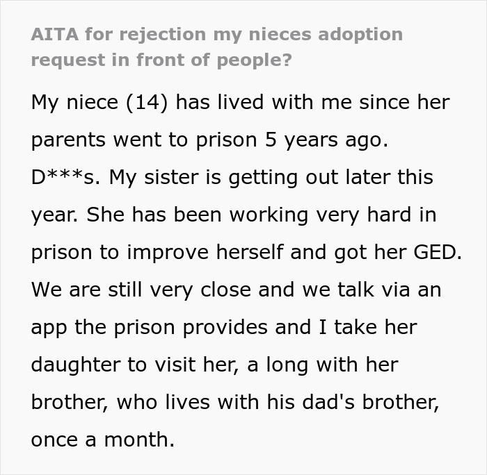 Family Drama Ensues After Niece Gives Woman Adoption Papers As A Surprise And She Rejects Them