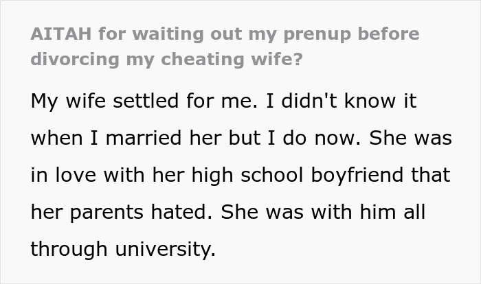 Man Doesn't Divorce Cheating Wife Until Their 10th Anniversary To Score On Their Prenup - 2