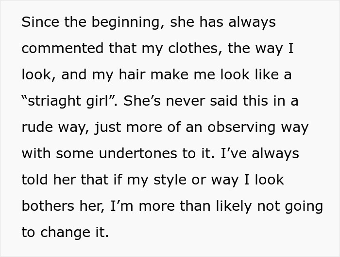 Woman’s GF Yells At Her For Wearing Dress And Having Long Hair, Relationship Is Put Into Question - 3