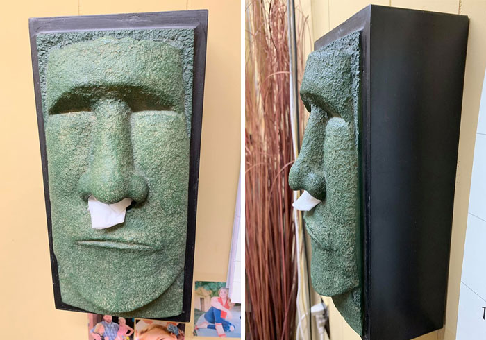 My Tissue Box On My Wall At Work