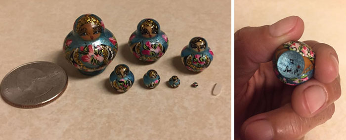 This Is The Tiniest Set Of Nesting Dolls I’ve Ever Seen. Brother And I Were Crying In Laughter As They Kept Getting Smaller And Smaller