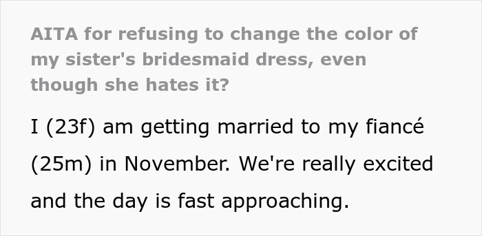 Pretty In Pink: Tomboy Throws A Fit Over Bridesmaid Dress, Threatens To Skip Sister&rsquo;s Wedding