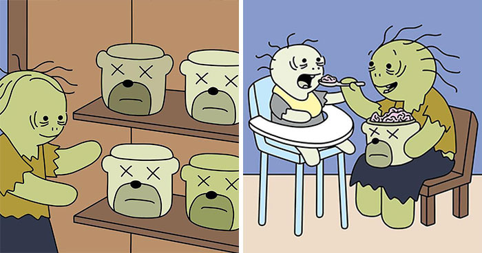 Artist Creates Cute Comics With Not-So-Cute Endings (30 New Pics)