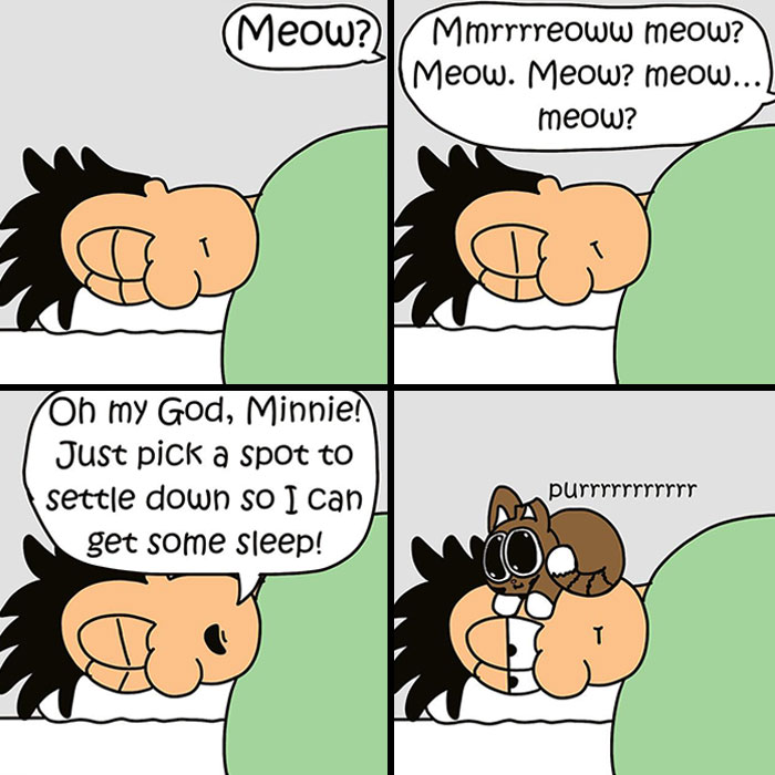 Artist Illustrates Relatable Moments From Life With A Cat, And Here Are The Newest 20 Comics