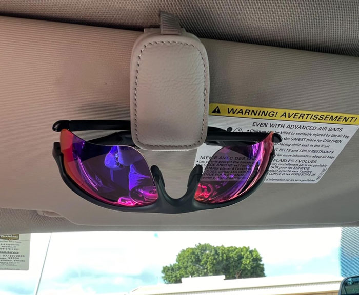  Sunglasses Holders Are For Those 'Oh Crap, Where Are My Sunglasses?' Moments. No More Driving Blinded!