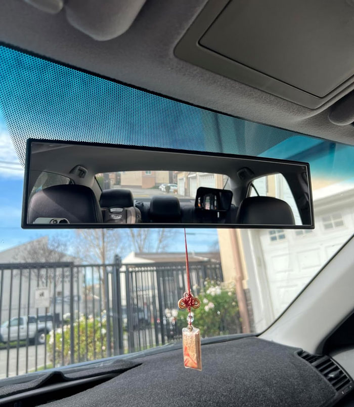 Get A Wider View Of The World Behind You With The Panoramic Convex Rearview Mirror