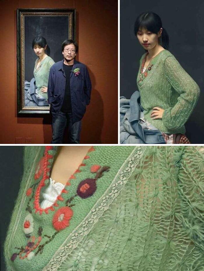 This Portrait Was Painted By Leng Jun, And For The Sake Of Precision And Detail, It Is Clear Why This Is Currently Considered The Most Realistic Image In The World