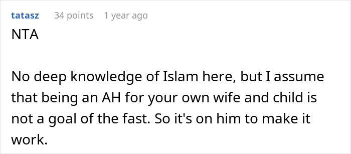 Man Loses Patience Mid-Ramadan Fast, Wife Gives Him An Ultimatum After Baby Becomes A Target