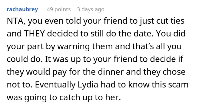 Woman's Attempt To Score Free Dinner On Date Ends In Embarrassment As He Got Warned Beforehand