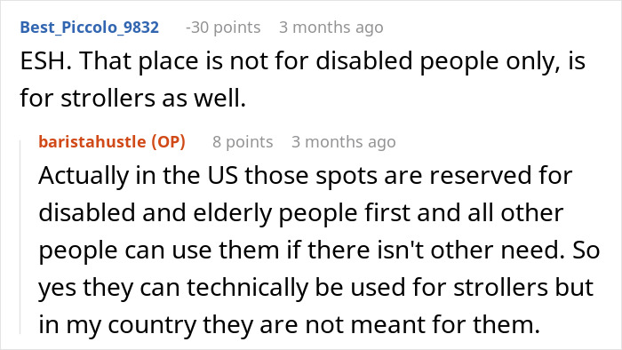 Entitled Mom Expects Person In Wheelchair To Walk So She Can Park Her Stroller, Gets Laughed At