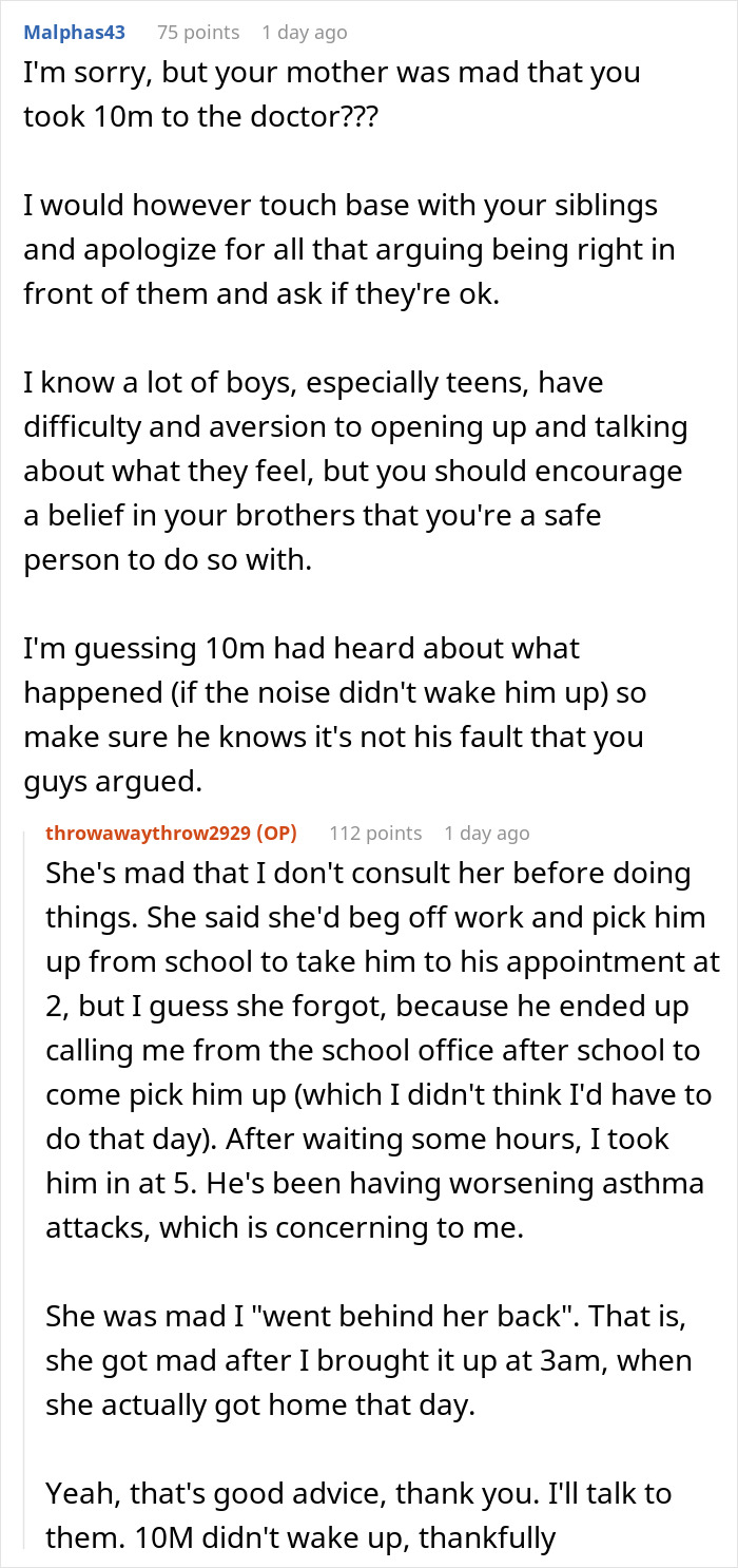 Mom Is In Tears After 17 Y.O. Tells Her She Doesn’t Get To Make The Rules While He Raises Her Kids - 24