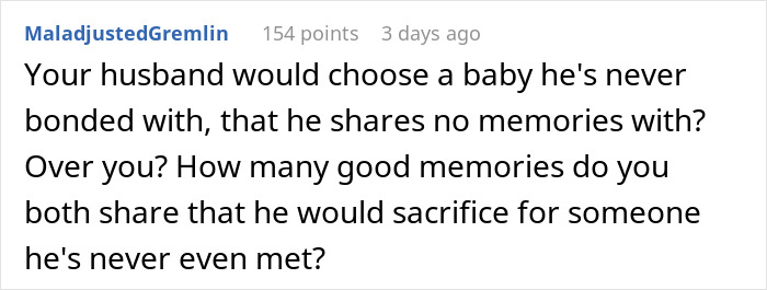 “I’d Pick Our Baby Over You”: Woman Horrified At Husband’s Nonchalant Choice “I’d Pick Our Baby Over You”: Woman Horrified At Husband’s Nonchalant Choice