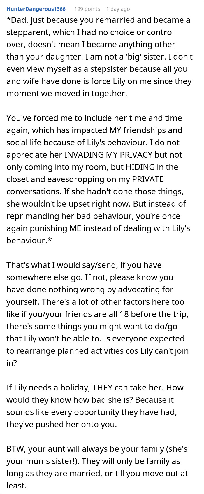 Dad Demands Daughter Take Spoiled Stepsister On Her Graduation Trip, She Moves Out Instead Dad Demands Daughter Take Spoiled Stepsister On Her Graduation Trip, She Moves Out Instead