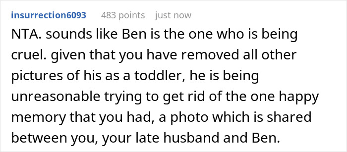 Mom Agrees To Hide All Photos Of Her Son Pre-Transition Except For One, Gets Called Cruel