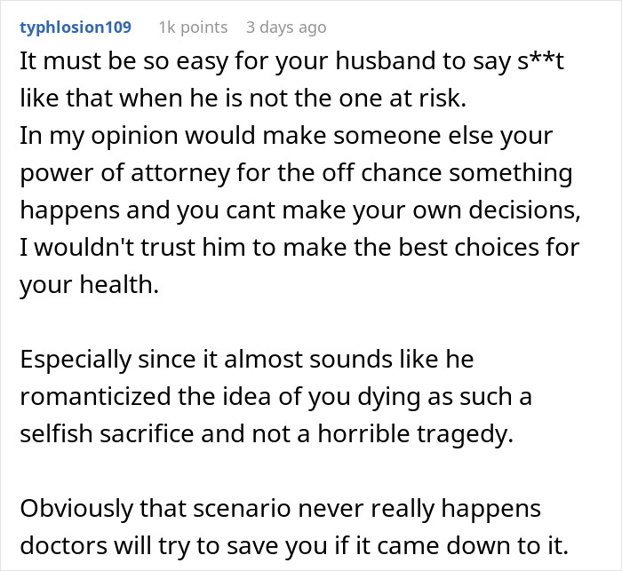 “I’d Pick Our Baby Over You”: Woman Horrified At Husband’s Nonchalant Choice “I’d Pick Our Baby Over You”: Woman Horrified At Husband’s Nonchalant Choice