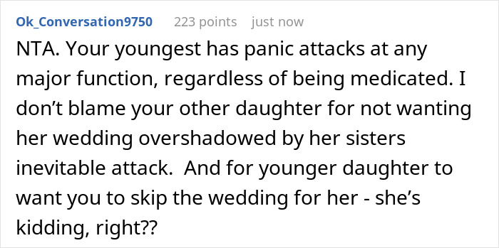 Woman Doesn&rsquo;t Invite Her Sister To Her Wedding, As Her Panic Attack Ruined The Engagement Party