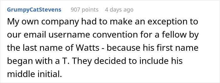 Teacher Has &lsquo;Unfortunate&rsquo; Initials, Admin Tells IT Guy To Go With Standard Structure Anyway 